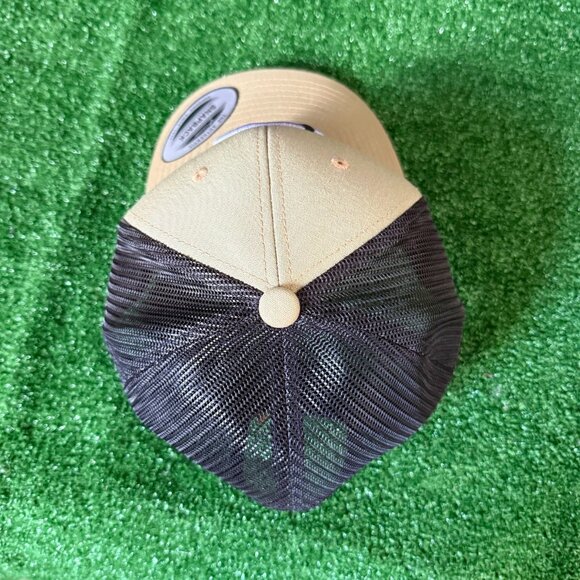 Hooey Roughy Rodeo Trucker Hat Tan Black Mesh Snapback Yupoong Western Cap OS - Picture 6 of 13